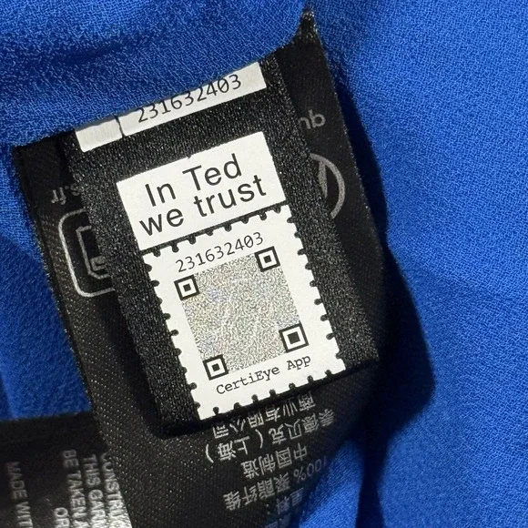 Ted Baker Size 0 / US 2 Blue Helyos Halter Neck Maxi Dress Accordion Pleated - Picture 9 of 11